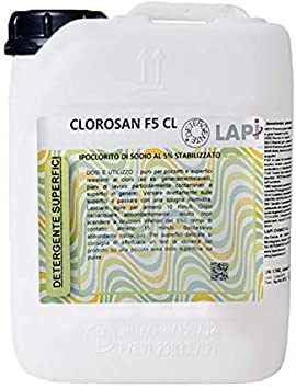 Piscina Semplice - CLOROSAN F5 CL Detergente per superfici a Base di Cloro 5%
