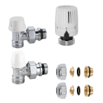 Caleffi Kit Di Riqualificazione Con Valvola Termostatica E Comando Termostatico (1/2") Completo Di Raccordi Ø12
