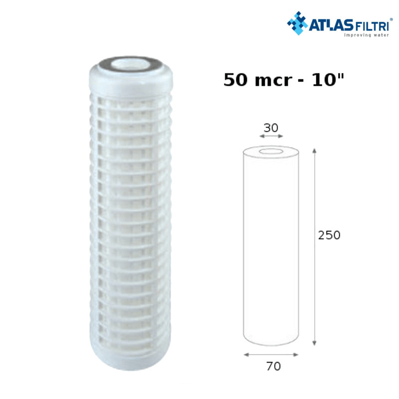 Atlas-filtri-CARTUCCIA-A-RETE-ATLAS-RL-10-SX-50-MICRON-LAVABILE.png Atlas Filtri Cartuccia A Rete RL 10" Sx 50 Micron Lavabile - immagine 1