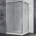 Hydrastar Box Doccia Angolare 90*90 Altezza 1.85 Cm Finitura Cromata Lucida