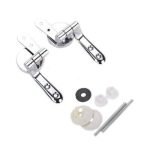 Colbam  Coppia Cerniere Universali Cromate Per Coprivaso Wc Water Legno