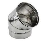 Synergy Curva Inox  45° Diametro 80