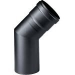 Synergy Curva Pellet Acciaio Al Carbonio Nero Diamentro 80 45 Gradi   45Gradi