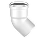 Stabile Curva Pph  Diametro 80  45 Gradi