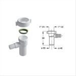 Bonomini Prolunga Universale Con Attacco Lavatrice Misura:1″1/2 X Ø 40 Mm