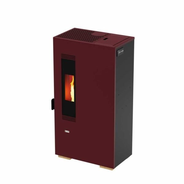Magma - Stufa A Pellet Ad Aria  Slim Etna 5 Kw Bordeaux