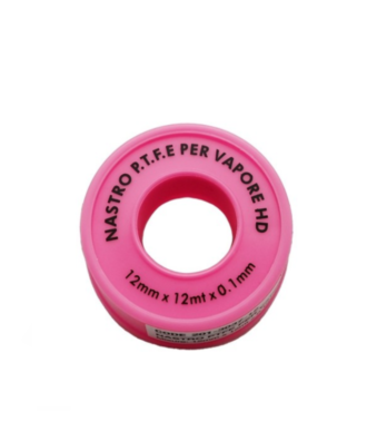 teflon rosa per vapore ptfe 12mm x 12 mt x 010mm